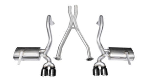 CORSA Performance 14114BLK Corsa 1997-2004 fits Chevrolet Corvette C5 Z06 5.7L V8 Black Xtreme Cat-Back + XO Exhaust