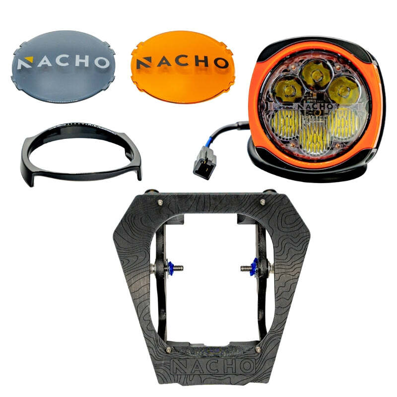Nacho Offroad Technology V3KT2 Nacho Lighting 17-23 KTM EXC Quatro Hi/Low Plug N Play Kit