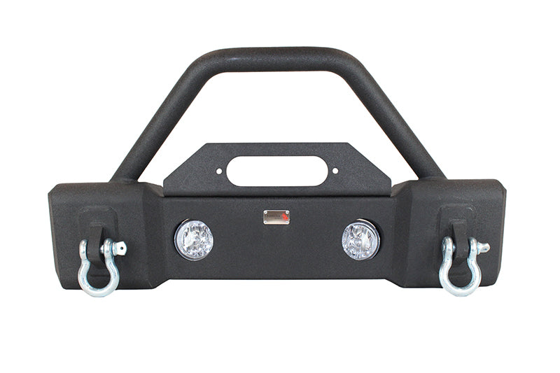 Fishbone Offroad FB22001 fits Jeep 07-18 Wrangler JK Stubby Bumper W/Tube Guard