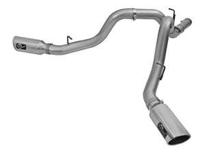 AFE 49-44080-P Bore HD 4in Dual DPF-Back SS Exhaust w/Polished Tip 16-17 fits G