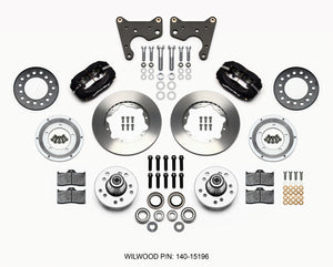 Wilwood 140-15196 Forged Dynalite Front Kit 11.00in 65-72 CDP C Body -Drum