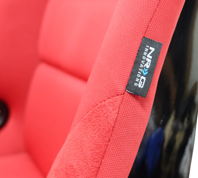 NRG FRP-300RD FRP Bucket Seat (Red Cloth) - Large