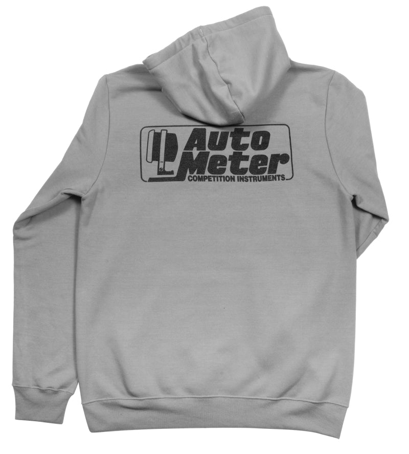 AutoMeter 0449L Gray Competition Pullover Hoodie - Adult Large