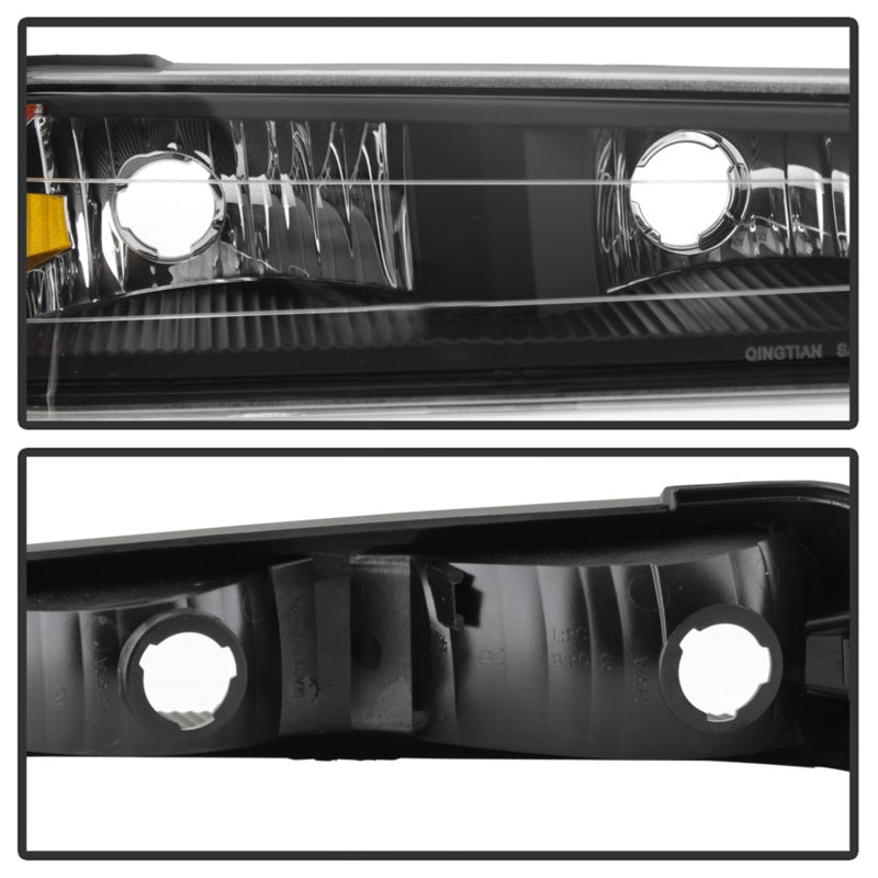 9032110 Xtune fits Chevy 04-12 Colorado OEM Headlights w/ Bumper Lights Black