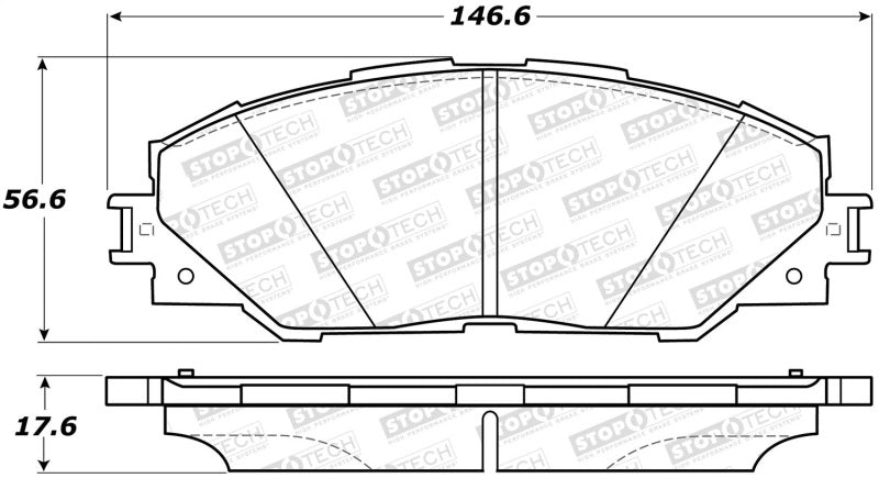 Stoptech 308.1211 Street Brake Pads