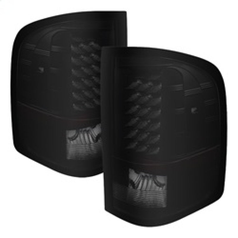 5077493 Xtune fits Chevy 07-13 Silverado LED Tail Lights Black Smoke ALT-JH-CS