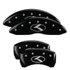 MGP 21191SCRKBK 4 Caliper Covers Engraved Front & Rear Circle K/fits Kia Black F