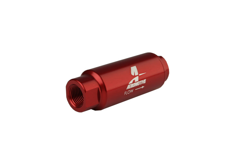 Aeromotive  12303 SS Series In-Line Fuel Filter - 3/8in NPT - 40 Micron Fabric E