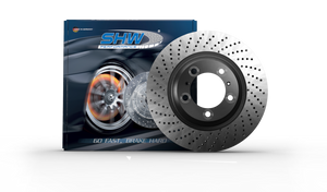 SHW Performance TFX31641 SHW 07-11 fits Mercedes-Benz ML63 AMG 6.3L Front Dimpled Monobloc Brake Rotor (164421071264)