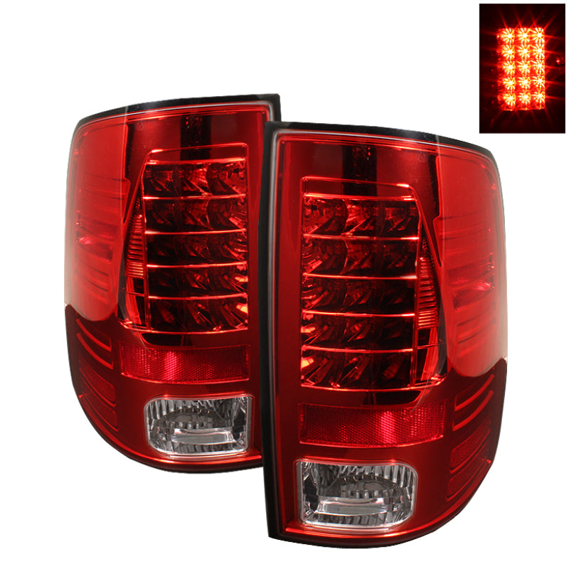 Spyder 5017567 fits Dodge 09-14 Ram 1500 LED Tail Lights Incandescen- Red Clear
