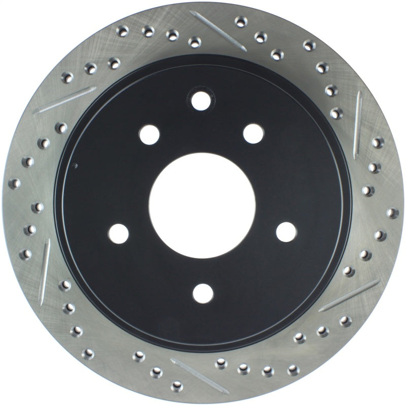 Stoptech 127.42077L 03-05 350Z / 03-04 G35 / 03-05 G35X SportStop Slotted & Drilled Rear Left Rotor