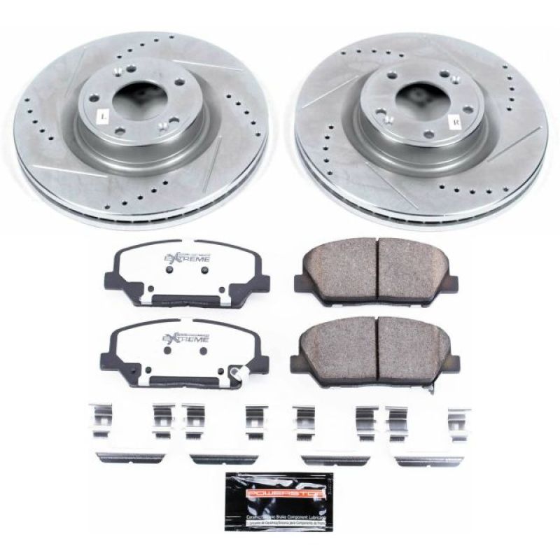 PowerStop K6169 26 fits Hyundai Genesis Coupe Front Z26 Street Warrior Brake Kit