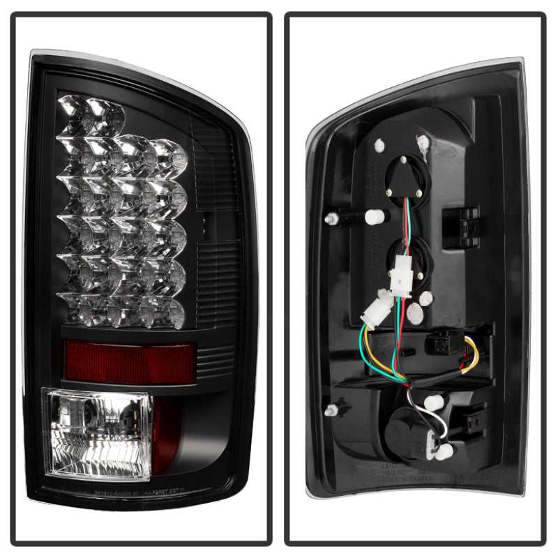 Spyder 5002556 fits Dodge 02-06 Ram 1500/Ram 2500/3500 03-06 LED Tail Light Bla