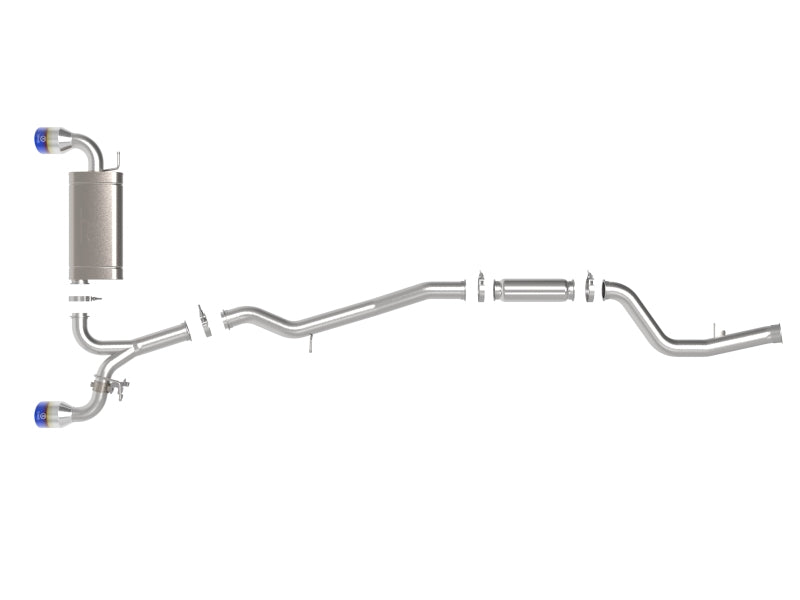AFE 49-36050-L Takeda 2021 fits Toyota Supra 2.0L (t) 2.5in-3in 304 SS CB Exhau