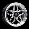 Weld S10708063450 S107 20X8 Laguna 5X120.7 ET00 BS4.50 Gloss Black MIL Dia 78