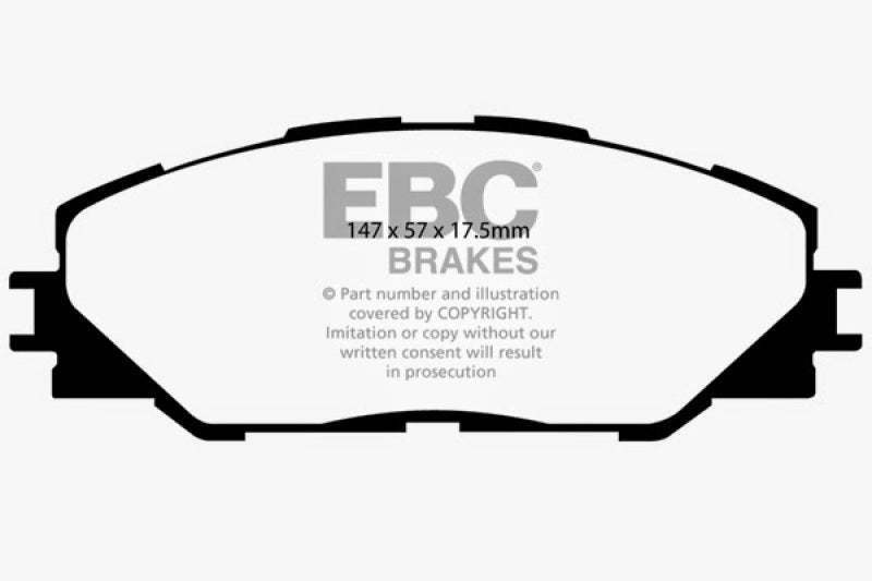 EBC DP21792 fits Pontiac 09-10 Vibe 2.4 2WD Greenstuff Front Brake Pads