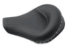 Mustang 75566 Harley Road King Standard Touring Solo Seat w/Blk Pearl Studs - Black