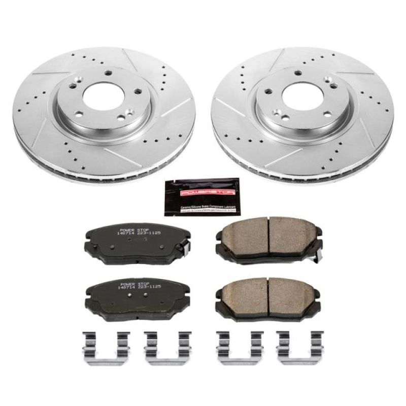 PowerStop K4646 fits Hyundai 06-11 Azera Front Z23 Evolution Sport Brake Kit