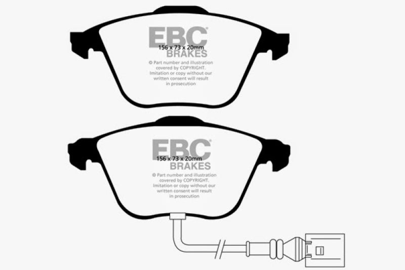 EBC DP21594 fits Volkswagen 08-11 CC 3.6 Greenstuff Front Brake Pads