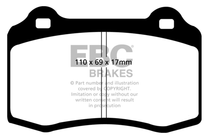 EBC DP21031 fits Alfa Romeo 96-03 GTV 3.0 (Brembo) Greenstuff Front Brake Pads