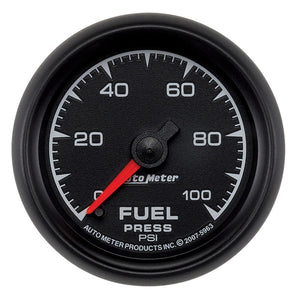 AutoMeter 5963 Autometer ES 52mm 0-100 PSI Fuel Pressure Gauge
