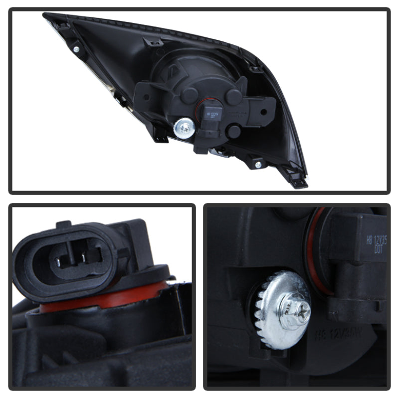 Spyder 5080240 fits Nissan versa 2015+ OEM Fog Lights w/Switch Clear FL-NV2015-