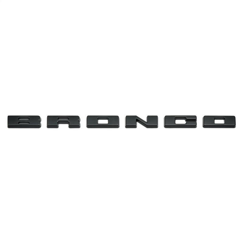 fits Ford Racing M-1447-BLMB 2021+ Bronco Grille Lettering Overlay Kit - Black