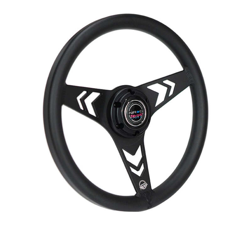 NRG RST-070-BK RST-070-BK Aluminum Steering Wheel 330mm - Arow Cutout -
