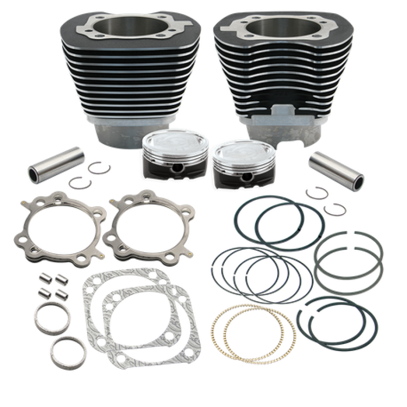 S&S 910-0223 Cycle 99-06 BT 4 1/8in Low Compression Bore Cylinder & Pistons Kit