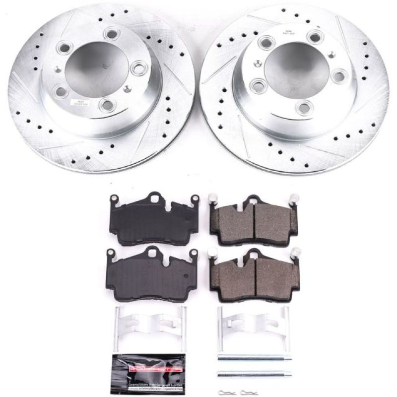 PowerStop fits Porsche 17-18 718 Boxster Rear Z23 Evolution Sport Brake Kit