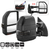 xTune 9943157 99-07 fits Ford SuperDuty Heated LED Telescoping Pwr Mirrors-Smk