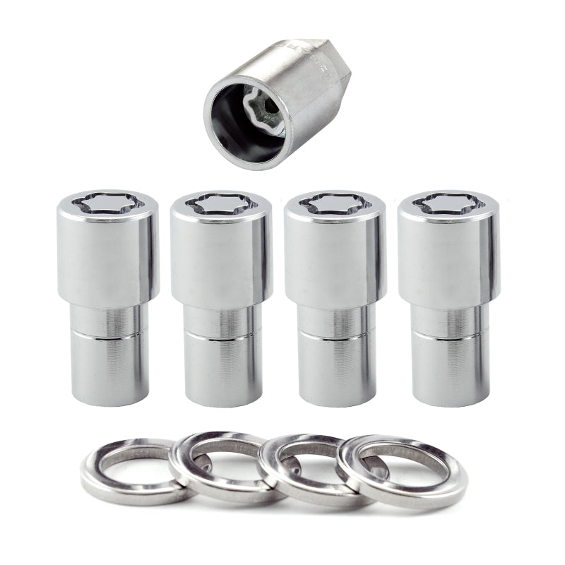 McGard 22158 Wheel Lock Nut Set - 4pk. (Long Shank Seat) M12X1.5 / 13/16 Hex / 1.75in. Length - Chrome