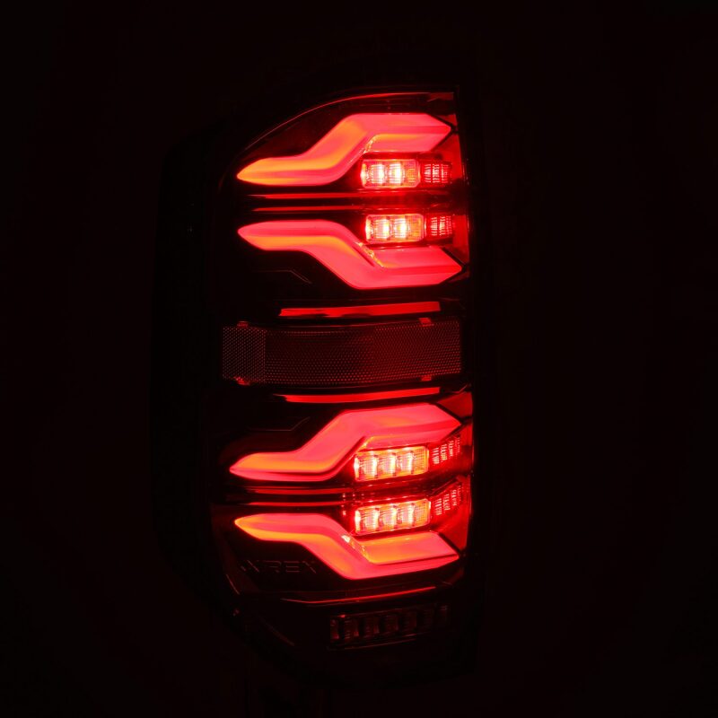 AlphaRex 672040 14-21 fits Toyota Tundra LUXX LED Taillights Blk w/Activ Ligh