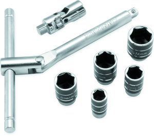 BikeMaster 151587 BikeMaster 1/4in Drive Compact Sliding and Folding T-Handle Set