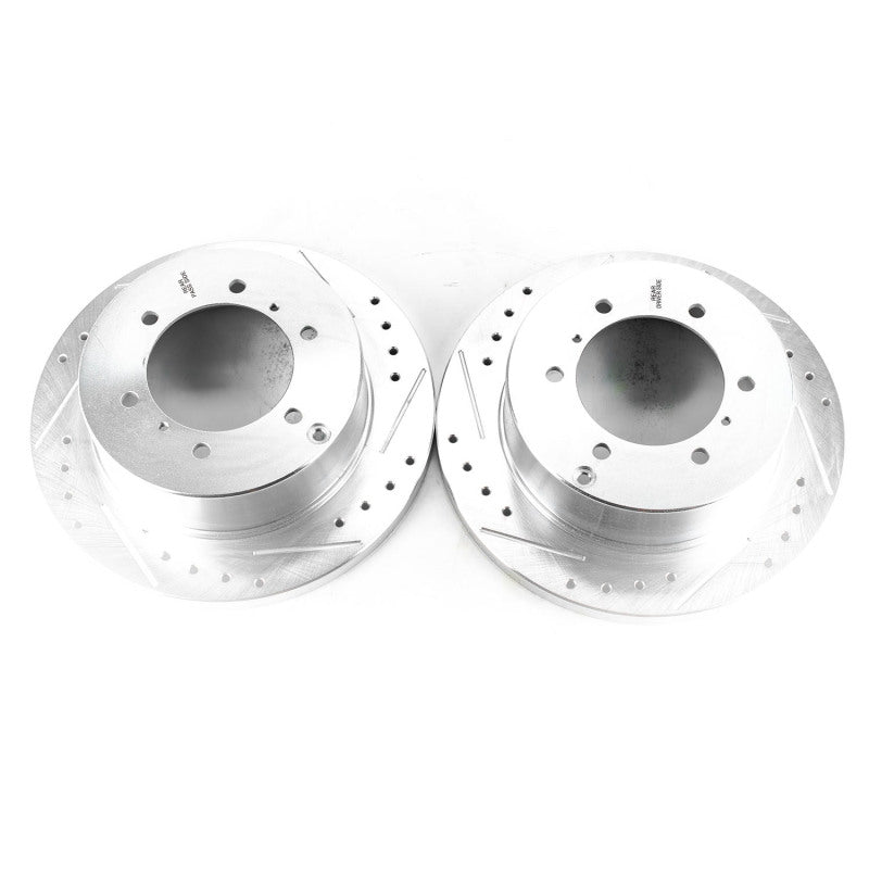 PowerStop fits Mitsubishi 92-00 Montero Rear Evolution Drilled & Slotted Rotors