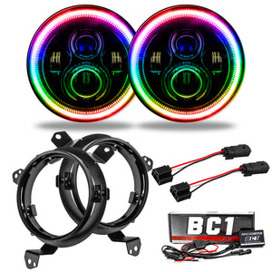 ORACLE Lighting 5769J-335 Oracle fits Jeep Wrangler JL/JT 7in. High Powered LED Headlights (Pair) - w/ BC1 Controller