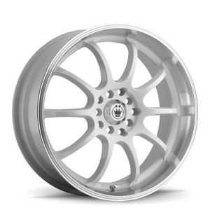 Konig LI77T0440W Lightning 17x7 10x100/114.3 ET40 White/Machine Lip