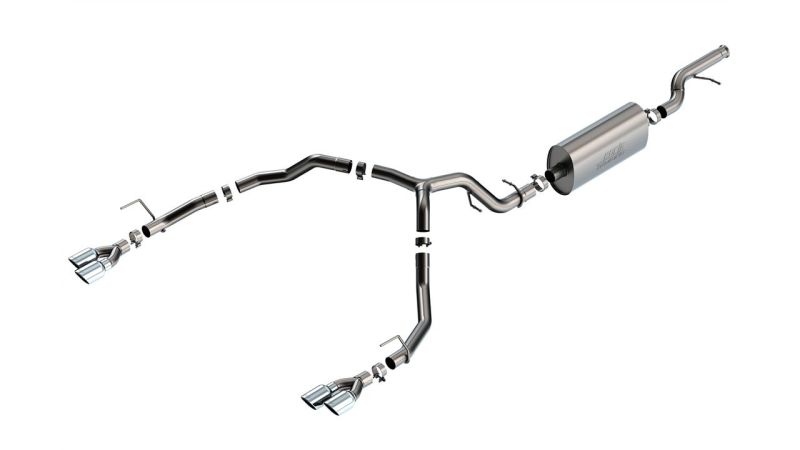 Borla 140856 fits Chevrolet 21-22 Tahoe 5.3L V8 2/4WD 4DR 3.00in/2.75in Touring Cat-Back Exhaust w/ Chrome Tips