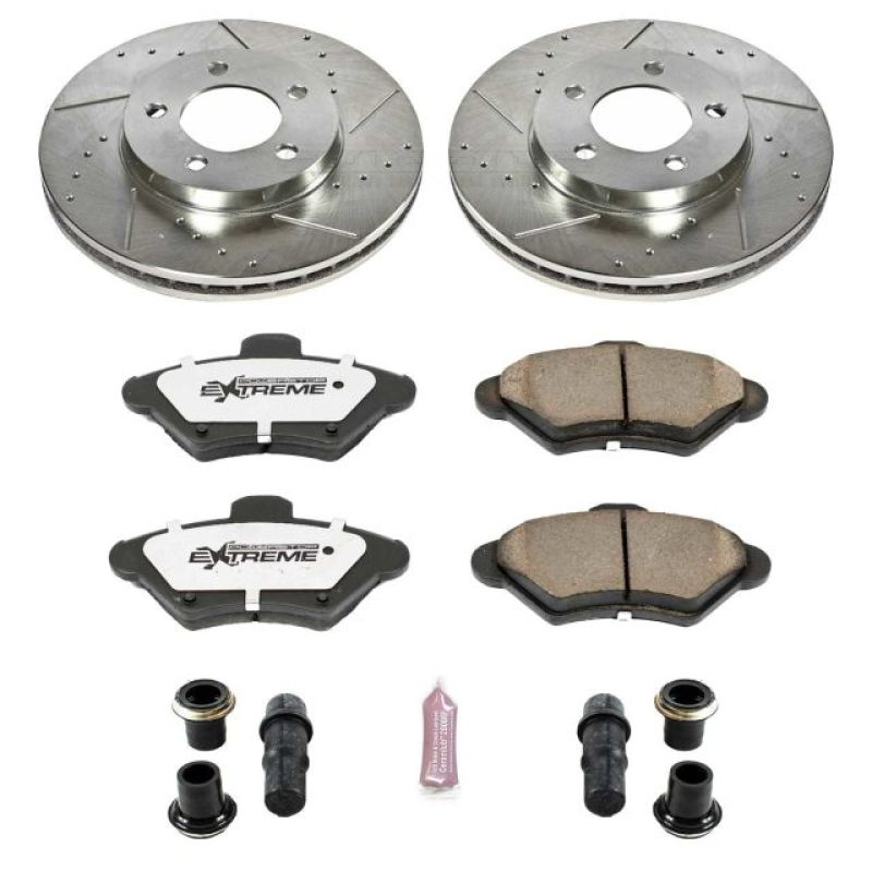 PowerStop K1325 26 93 fits Ford Thunderbird Front Z26 Street Warrior Brake Kit