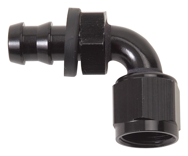 Russell 624153 Performance -4 AN Twist-Lok 90 Degree Hose End (Black)
