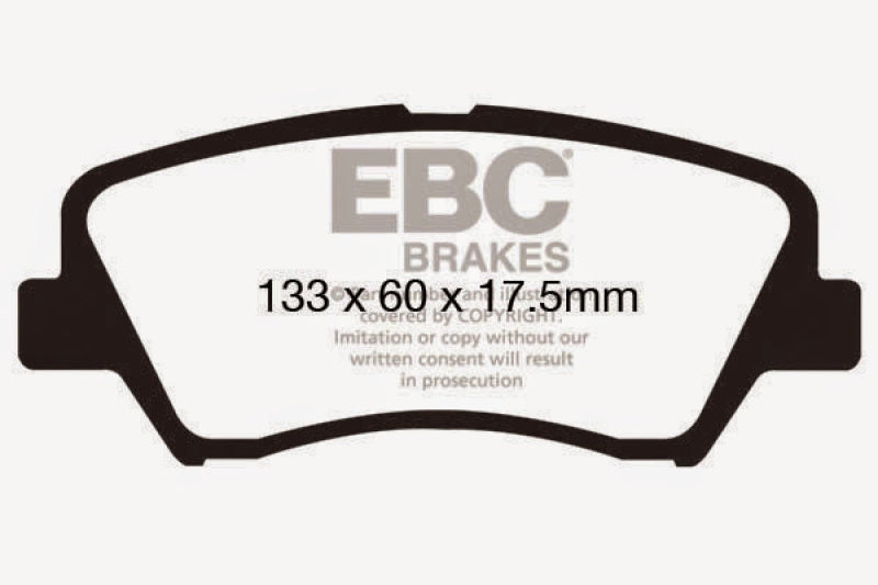 EBC DP21874 13+ fits Hyundai Elantra 1.8 Greenstuff Front Brake Pads