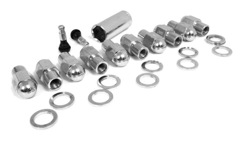 Race Star 601-1410-10 14mmx2.0 Lightning Truck Closed End Deluxe Lug Kit - 10 PK