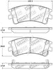 Stoptech 308.0957 Street Touring Brake Pads