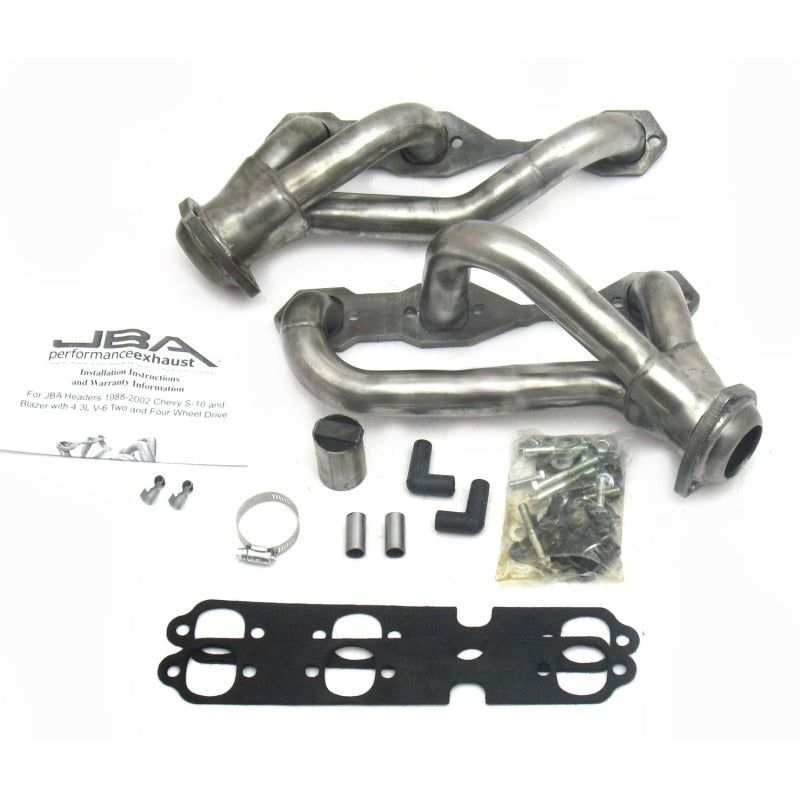 JBA 1840S-3 & 02-03 GM S-Truck 4.3L V6 4WD 1-1/2in Primary Raw 409SS Cat4Ward Header