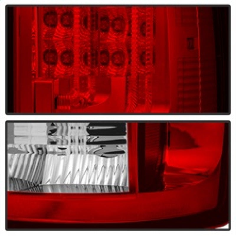 Spyder 5081971 fits Dodge 07-08 Ram 1500 Version 2 LED Tail Lights - Red Clear