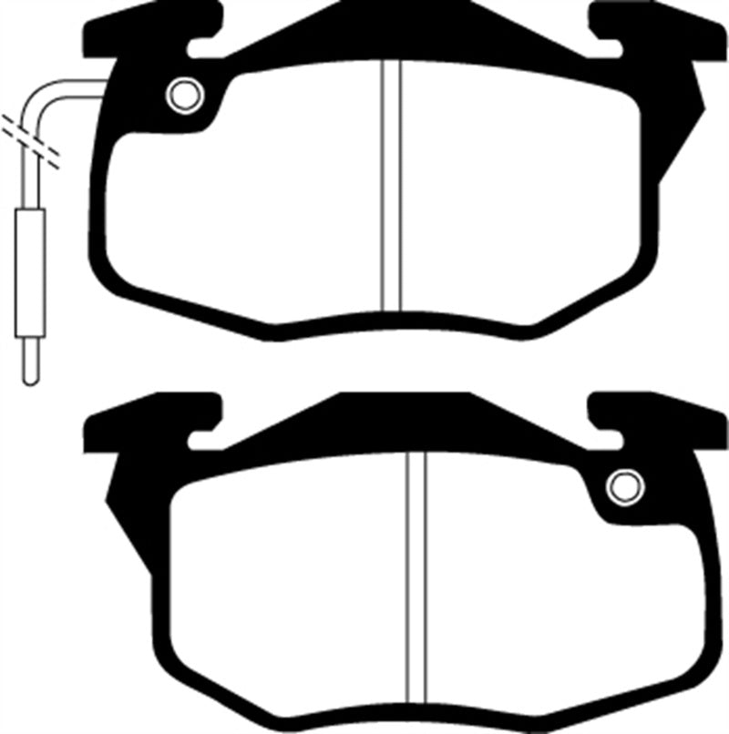 EBC DP2545 fits Renault 82-84 Fuego 1.6 (Bendix) Greenstuff Front Brake Pads