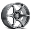Kansei K11G-157010+25 K11G Tandem 15x7in / 4x100 BP / 25mm Offset / 73.1mm Bore - Gunmetal Wheel