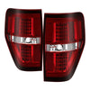xTune 9042201 09-14 fits Ford F-150 Light Bar LED Tail Lights - Red Clear (ALT-