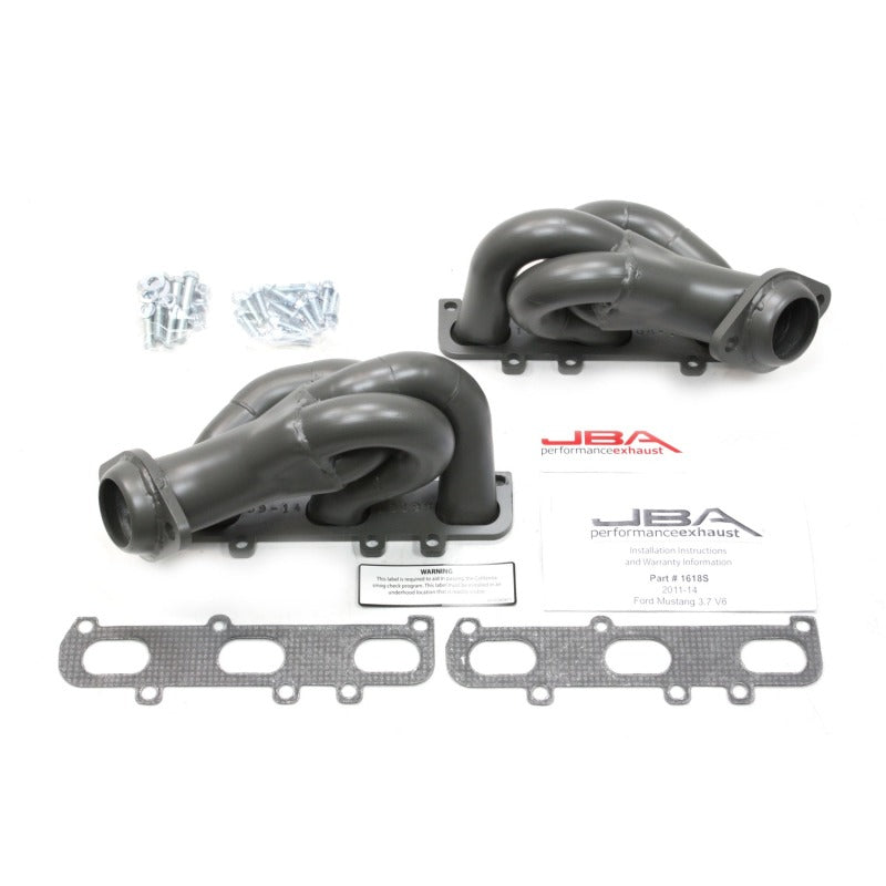 JBA 1618SJT fits Ford 11-17 Mustang 3.7L V6 1-5/8in Primary Ti Ctd Cat4Ward Header