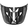 EVS HE21T3P-VSBK T3 Pinner Helmet Visor - Matte Black